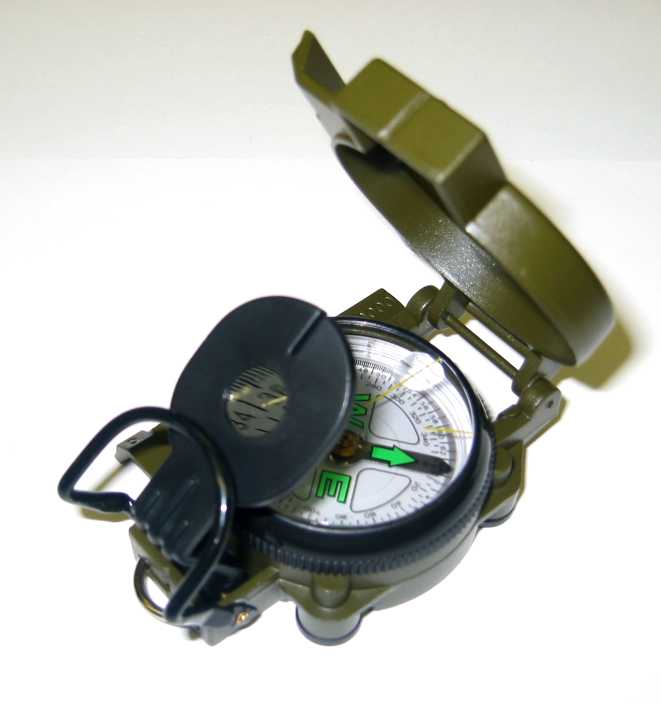 Metal Marching Lensatic Compass W/Guide Wire Military eBay