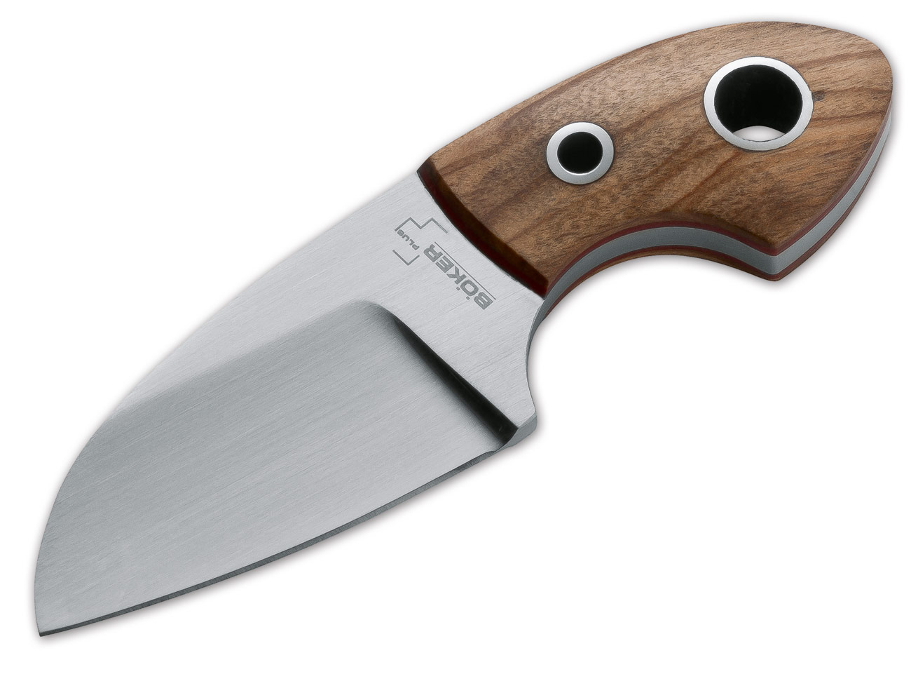 Boker Plus Vox Knives Gnome Fixed Blade w/ Olive Wood Handle 4" Overall