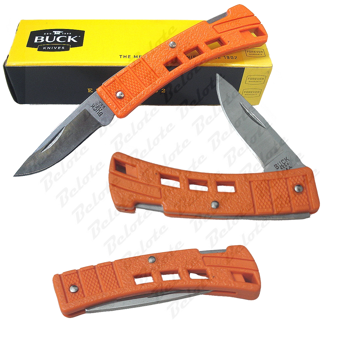 Buck Knives Mini Buck Folder Safety Orange 425ORS *NEW* eBay
