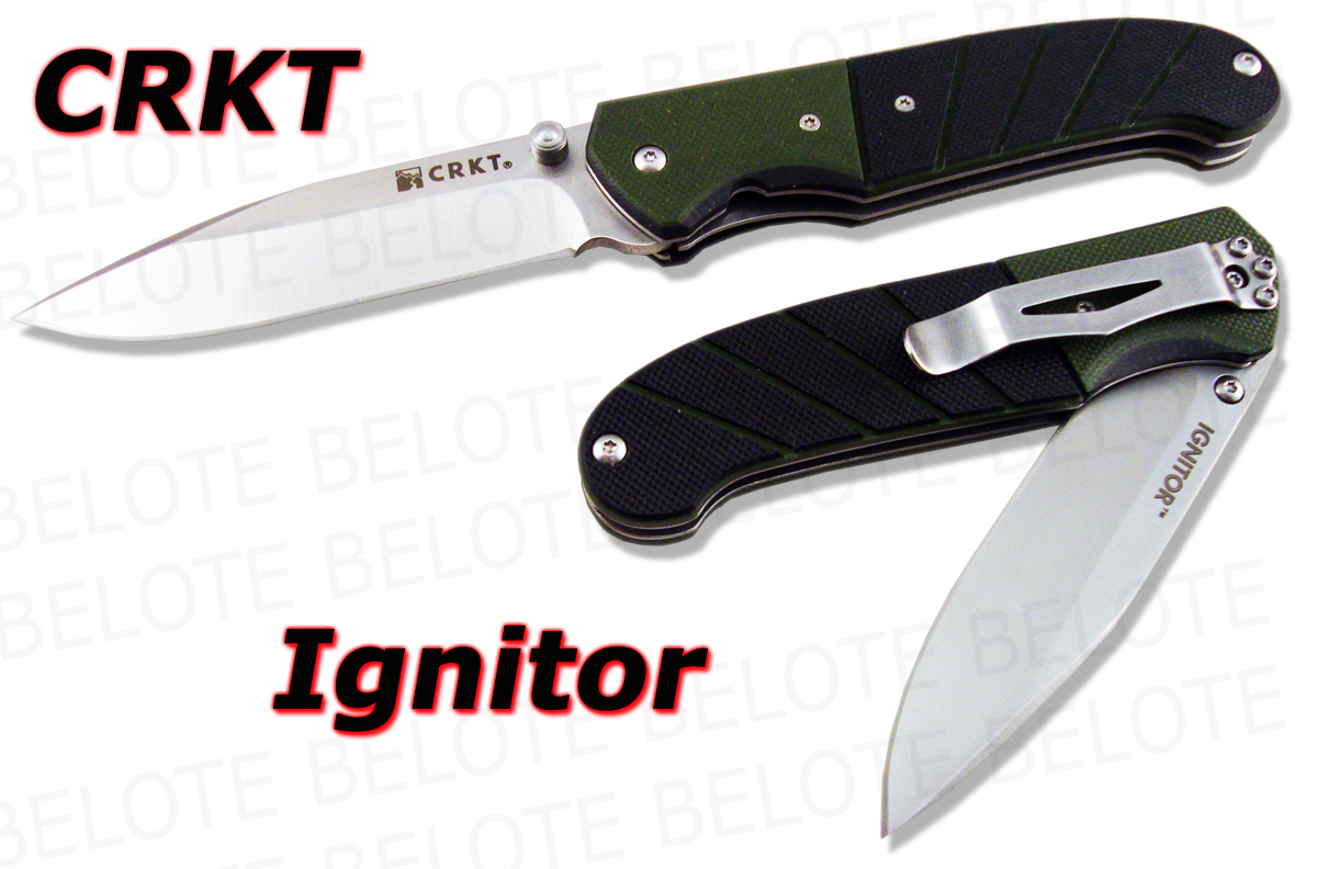 CRKT Ignitor Folding Knife G10 Plain Edge 6850 **NEW** eBay