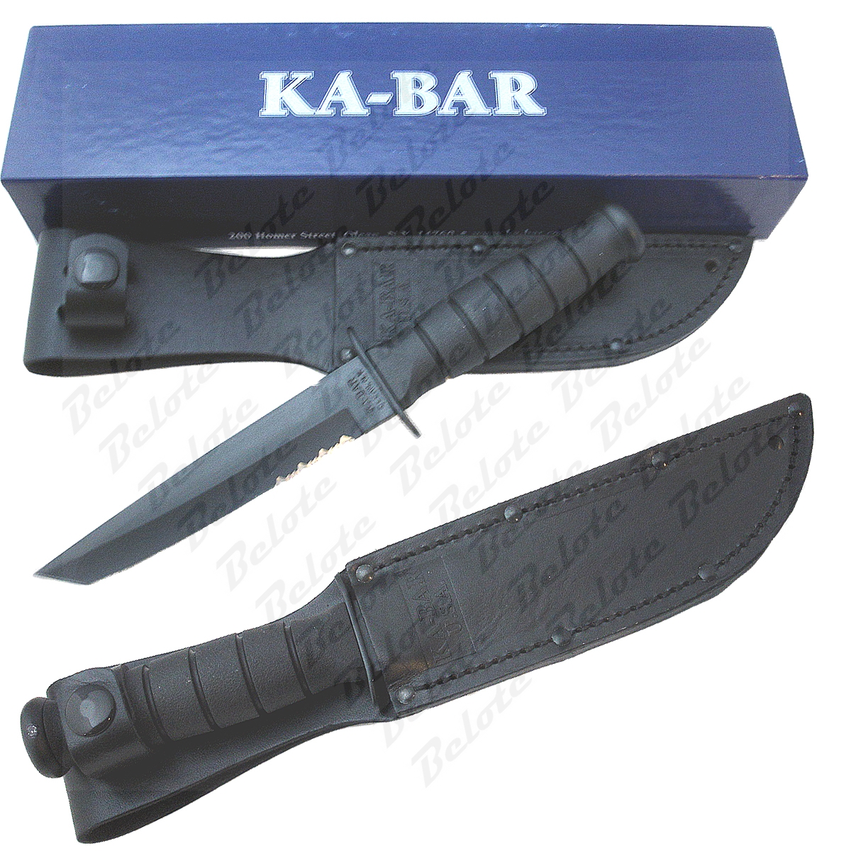 KaBar Knives Short KaBar Black Tanto Serrated 1255 eBay