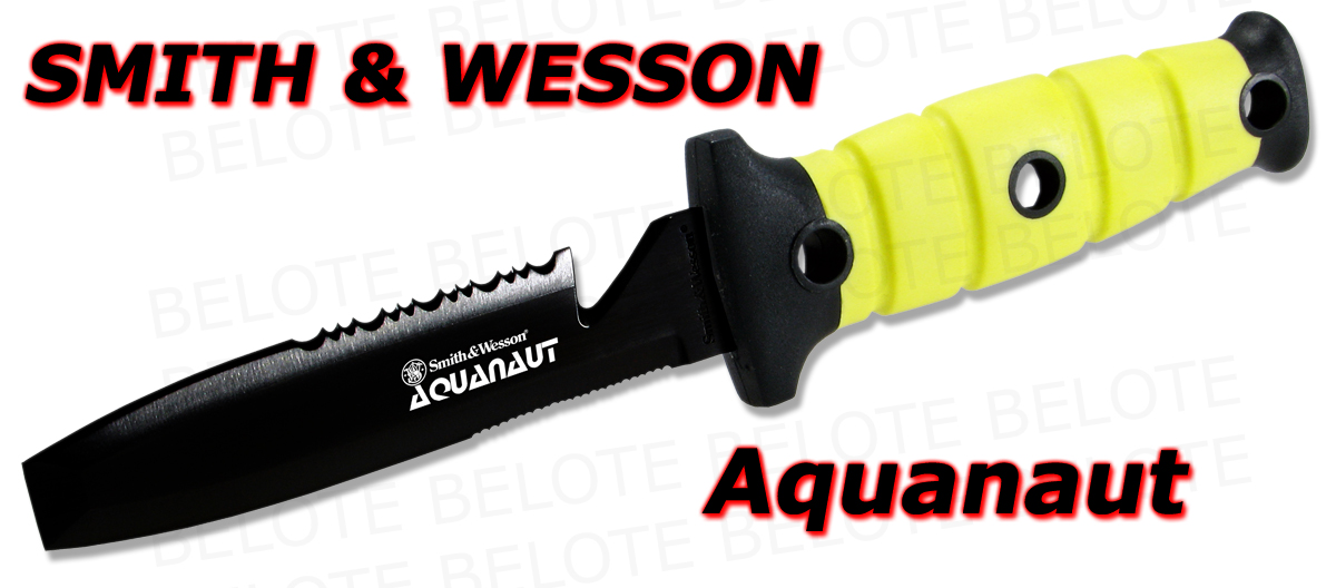 Smith & Wesson Aquanaut Dive Knife + Kydex Sheath CKDYB eBay