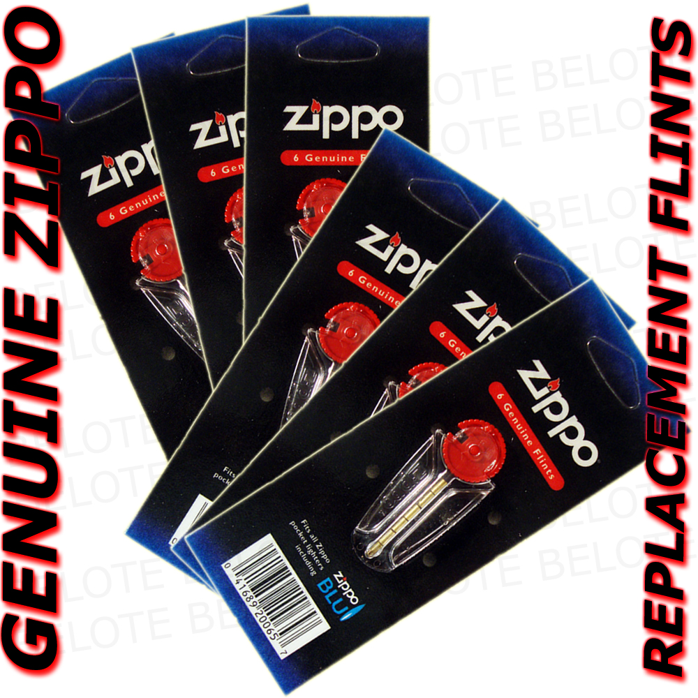 Genuine Zippo Replacement Flint 6 Packs 36 Flints NEW eBay
