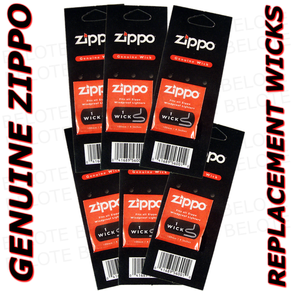 Genuine Zippo ACCESSORIES Wick 6 Pack Wicks MADE IN USA eBay