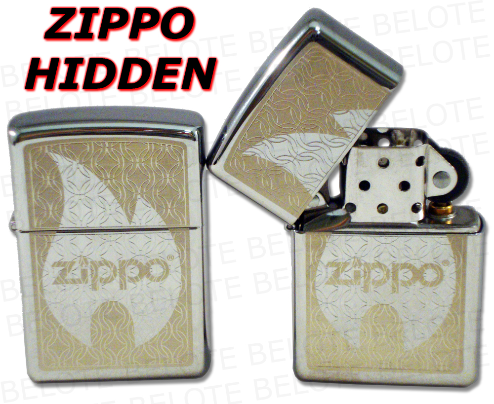 Zippo Lighters Hidden High Polish Chrome Lighter 24942  