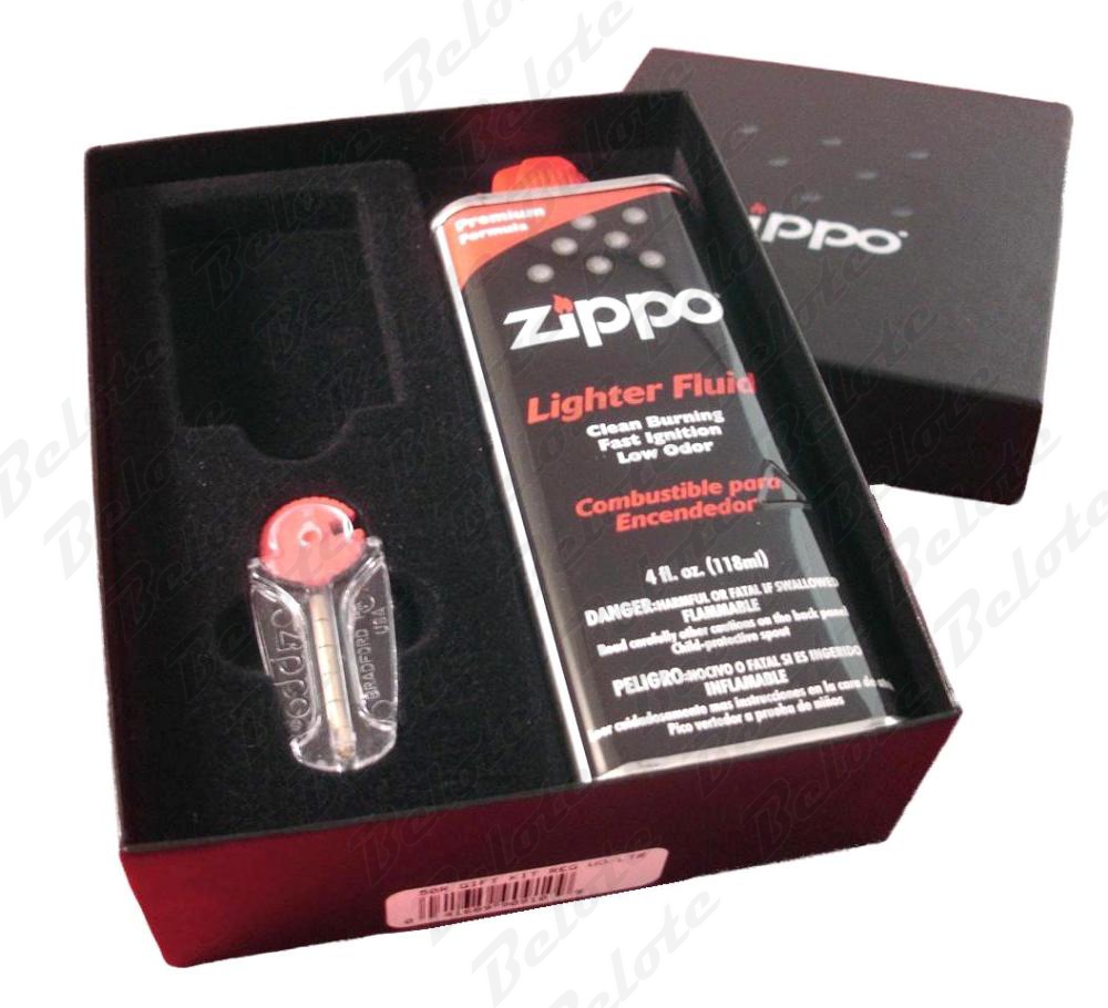 Zippo Gift Box For Regular Size With Fluid & Flint 50R