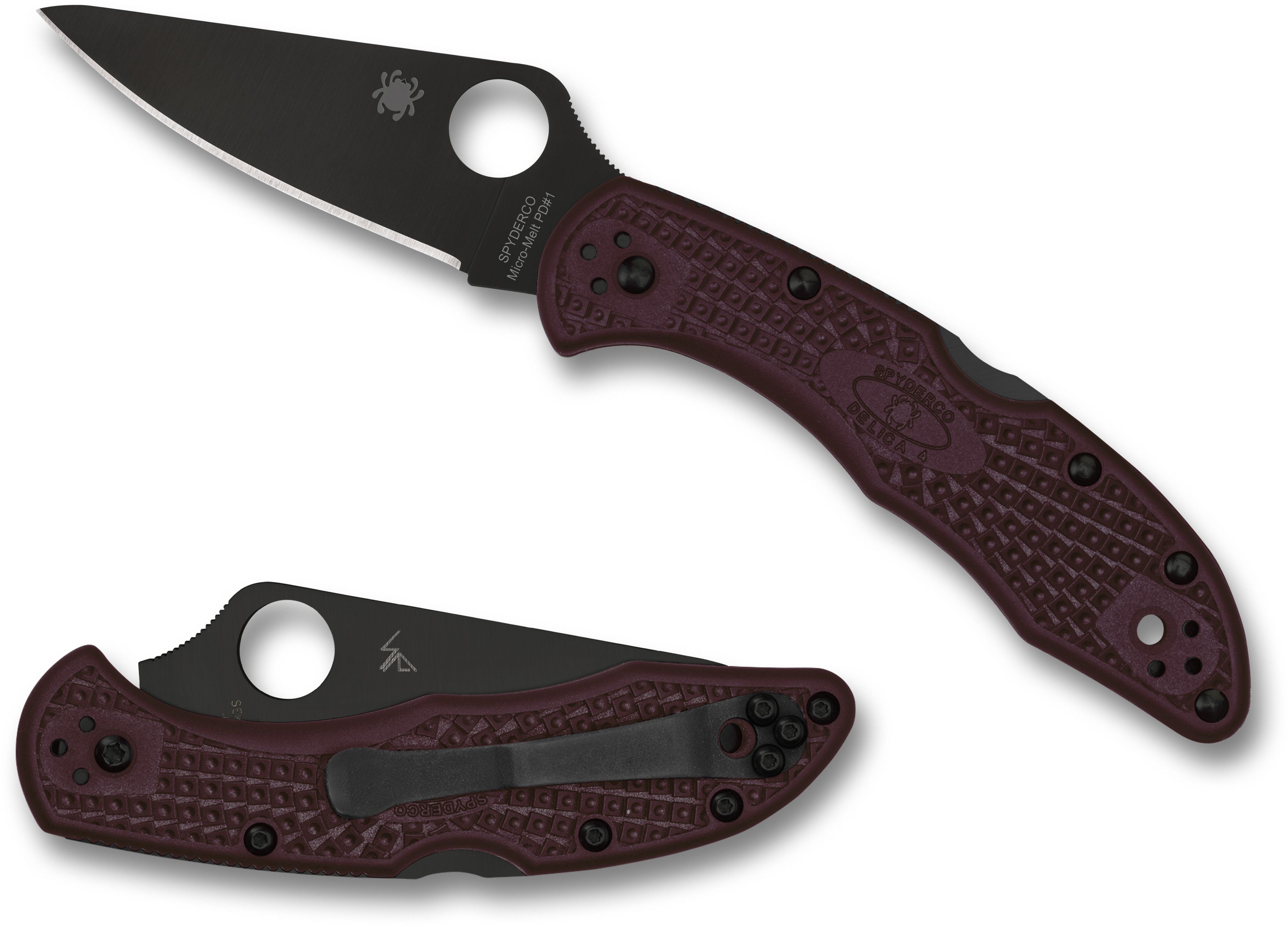 Spyderco Delica 4 ナイフ Amazon.com: Spyderco Delica 4 Lightweight FRN Plain Edge