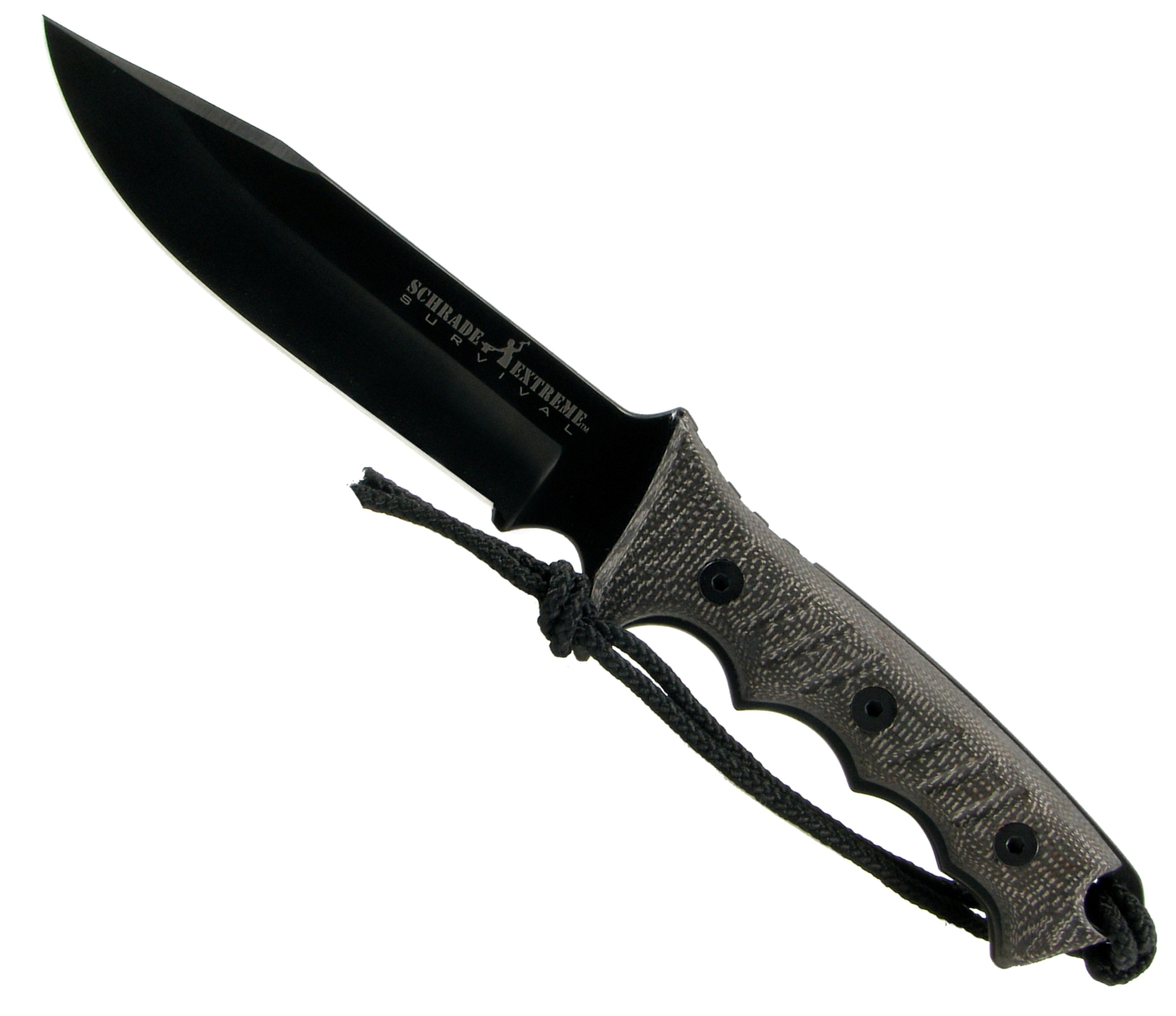 Schrade Extreme Survival Plain Edge Fixed Blade Micarta Handle w