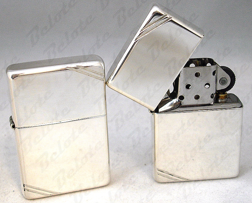 Zippo Vintage High Polish Sterling Silver Lighter 14 eBay